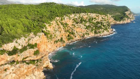 dramatic coastal cliffs and ocean view