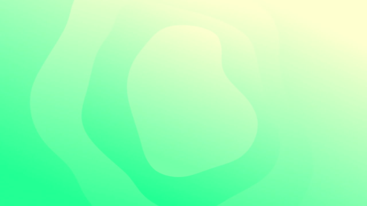 animación de banner de texto de venta flash sobre texturas líquidas formas contra un fondo de gradiente verde