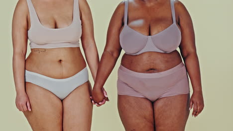 two women showcasing body positivity