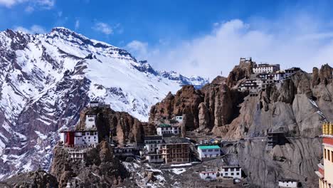 a monastery perched on a himalayan cliffside