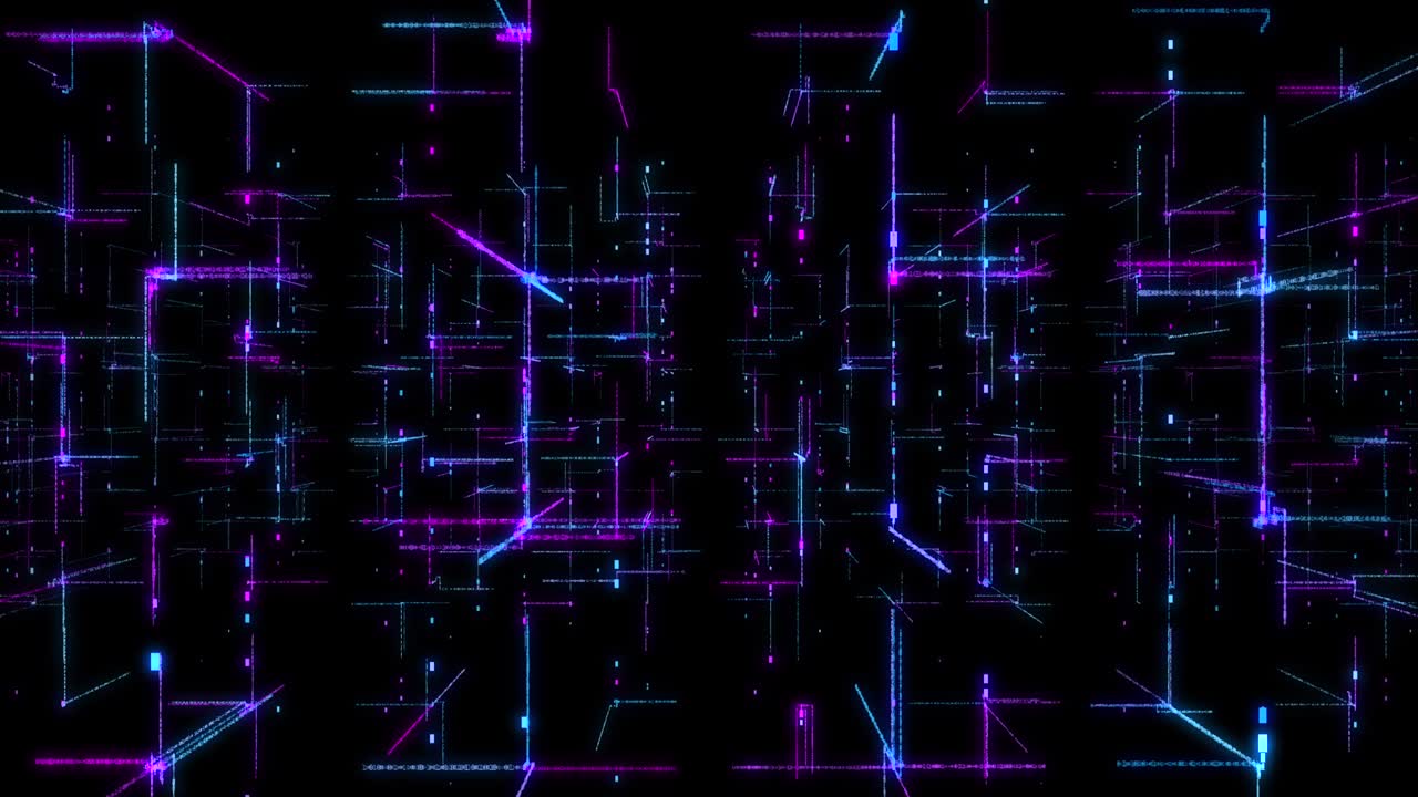 3D Digital looping Technology Network Big Data background.