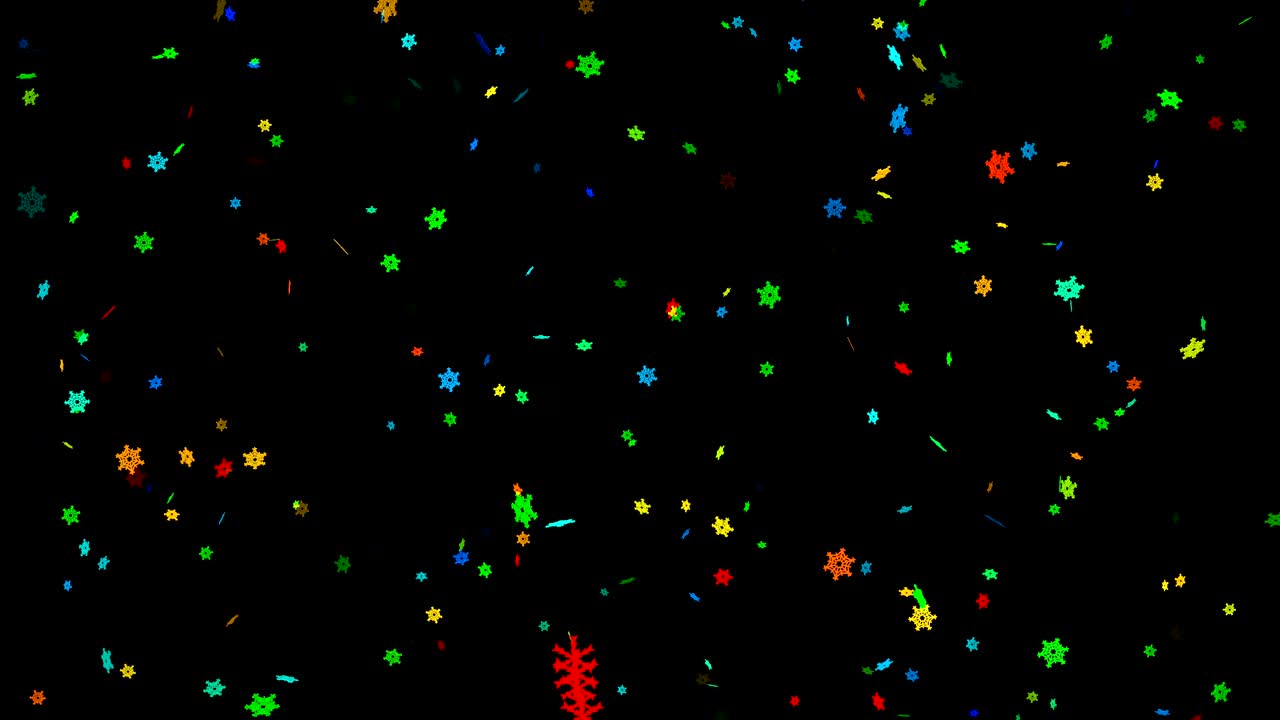 カラフルなスプレス・コンツール (スノーフレイク)