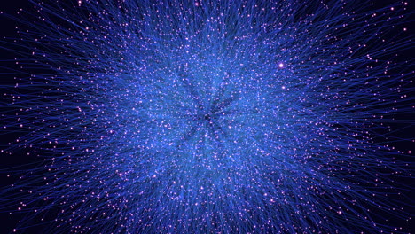 a blue sphere with many small dots