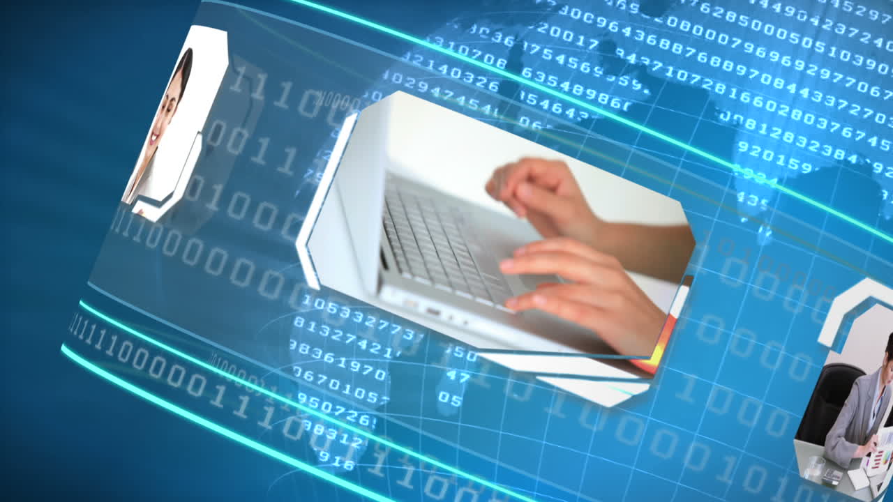 animación sobre personas de negocios en varias situaciones