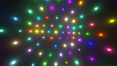 abstract flying glowing particles in space, computer generated abstract background, 3d render