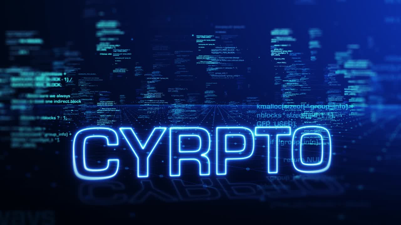 4K Bitcoin Code Background