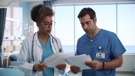 doctors reviewing medical records