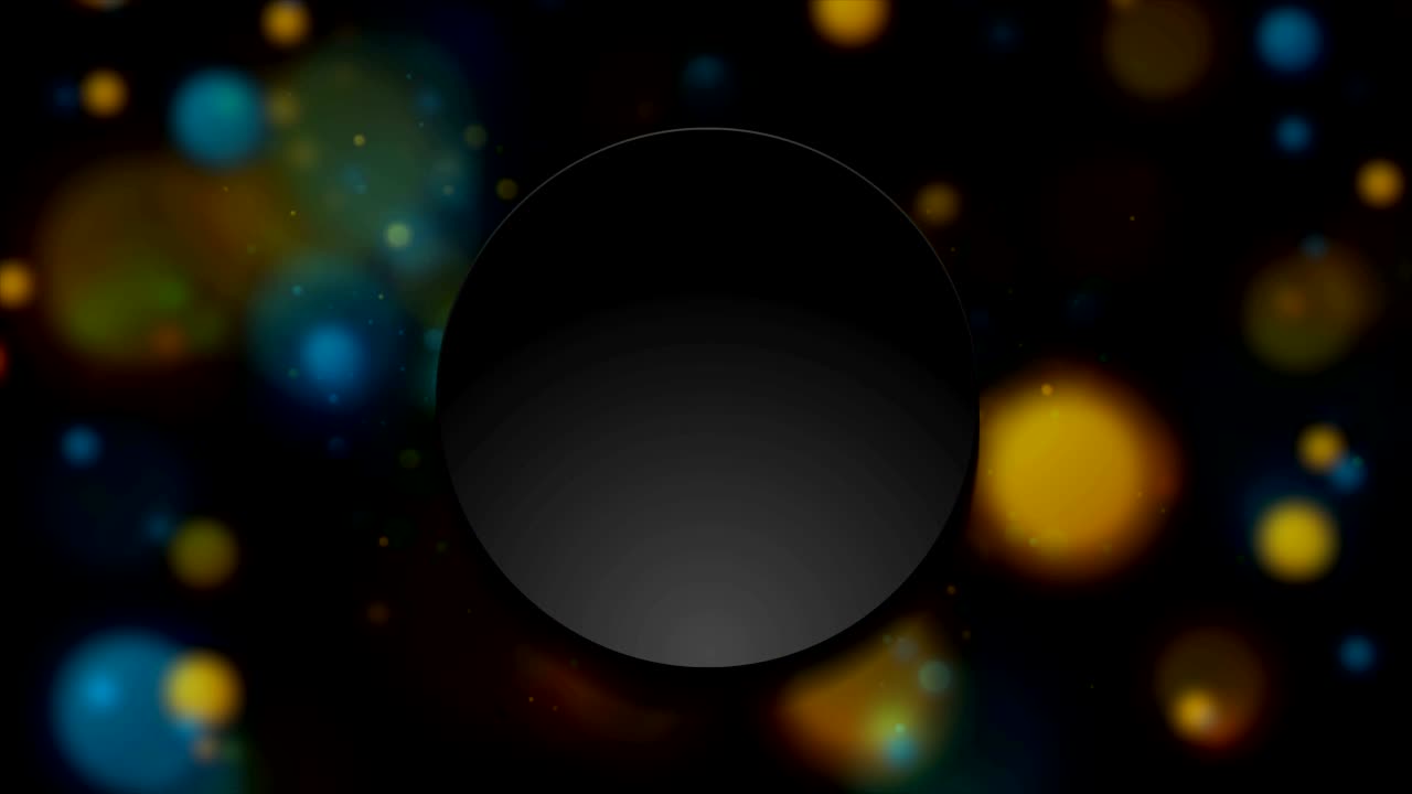 파란색과 오렌지색으로 빛나는 불빛, 반이는 보케, 추상적인 은하 운동 배경