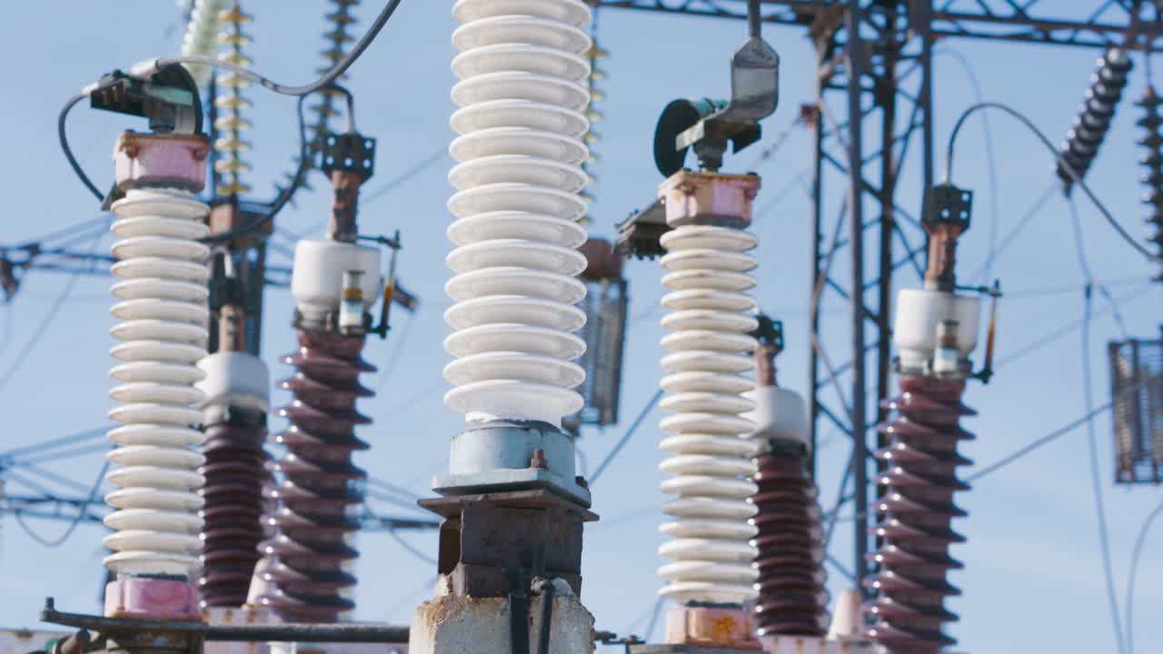 High Voltage Electrical Equipment at a Power Plant