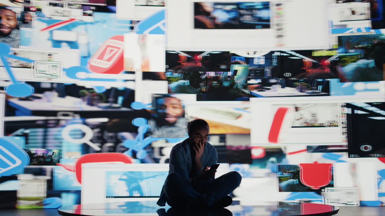 Disturbed man shows signs of social anxiety and obsessive behavior