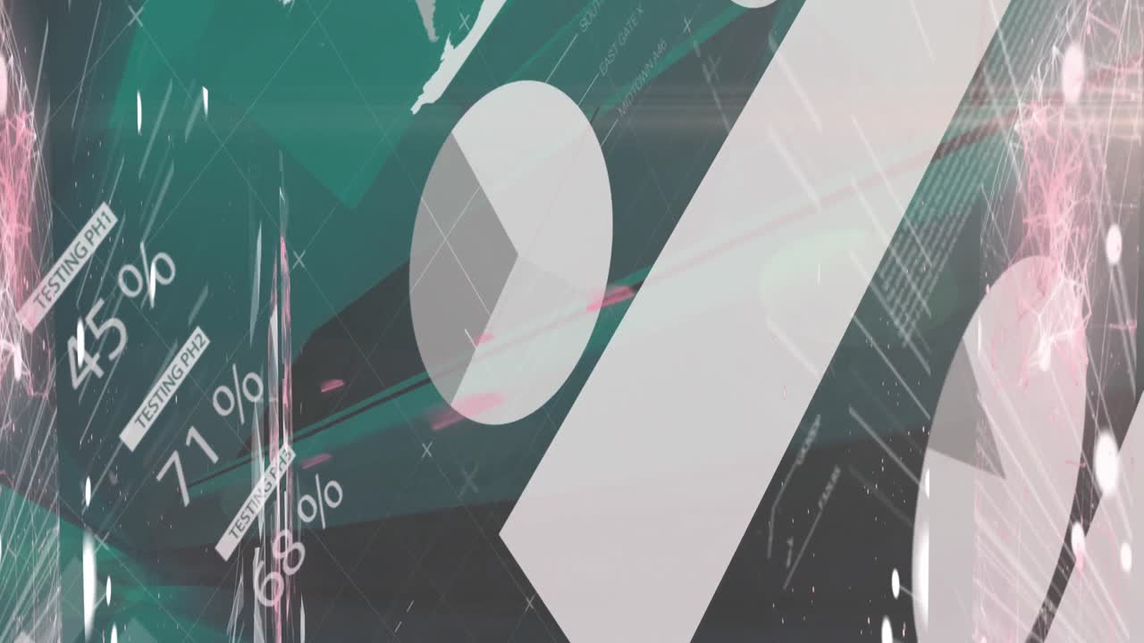 animación de redes de conexiones y procesamiento de datos a través de servidores informáticos