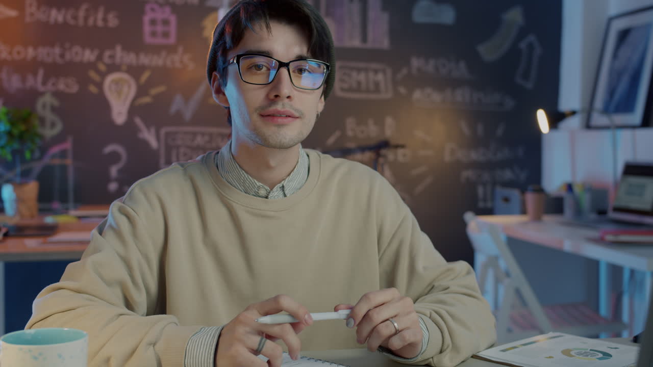 Young Professional Working from Home