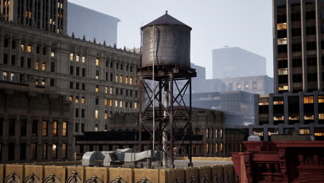 new york water tower tank detail