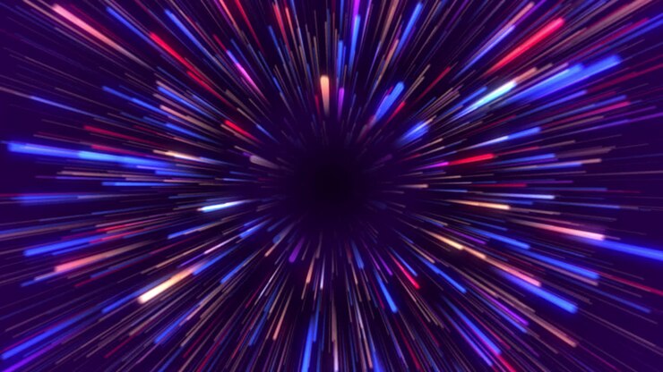 Abstract Colorful Speed Tunnel