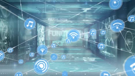 Animation-of-network-of-connections-over-data-processing