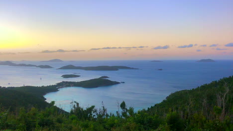 Sonnenuntergang-über-Hawksnest---Caneel-Bay-Auf-St