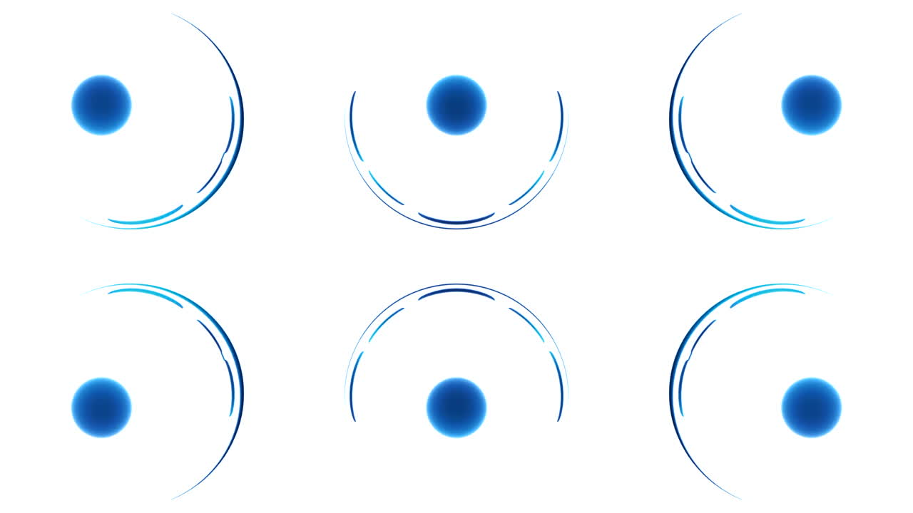추상적인 파란 원