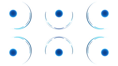 círculos azules abstractos