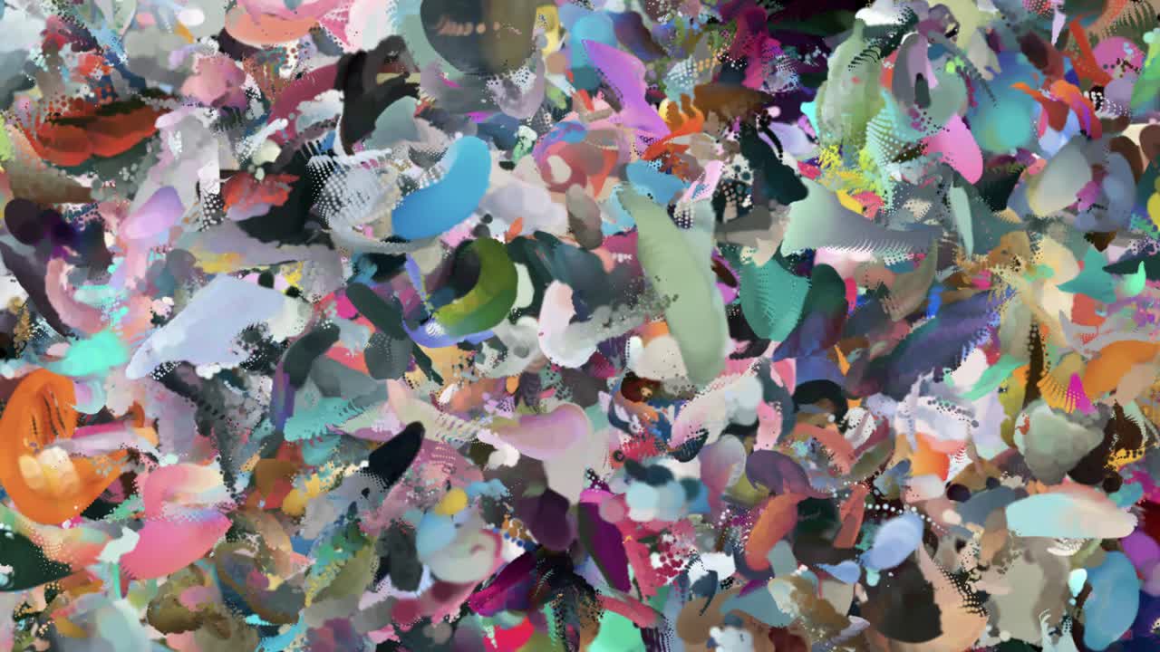 추상적 인 라이브 컬러 배경 원활한 루프