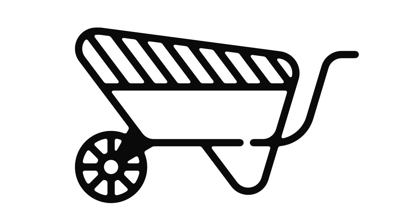 Havearbejde Linjebevægelsesgrafik