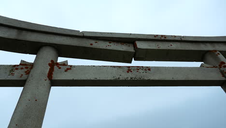 damaged torii gate