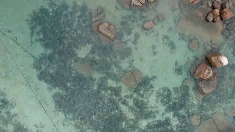 lfit up from water pointing camera down cloudy day clear thailamd water 2