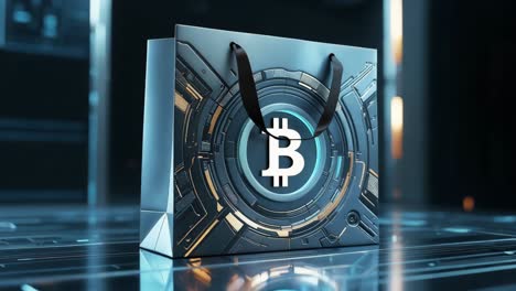 bitcoin gift bag - modern crypto shopping