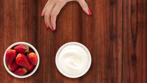 hacer fresas con crema