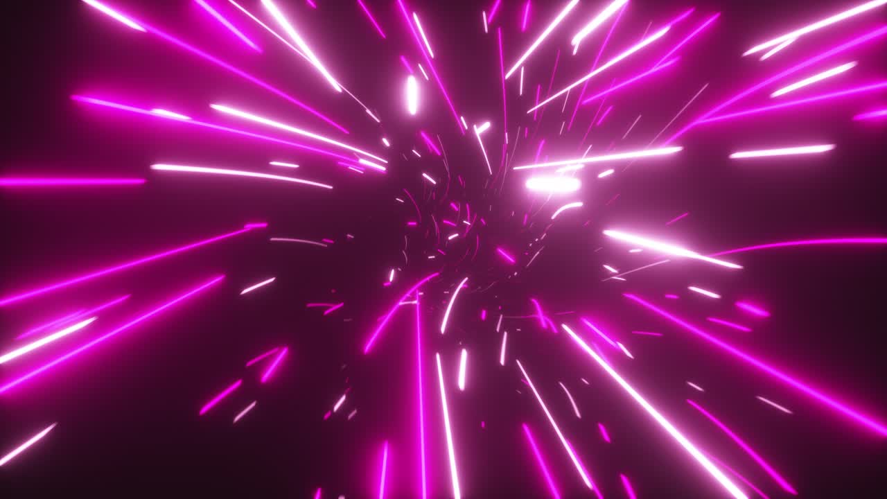 Abstract Neon Pink and White Tunnel Effect