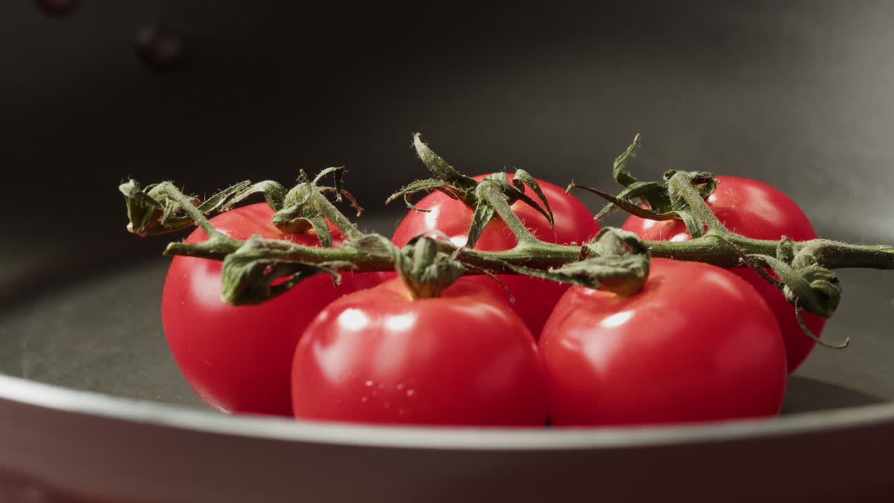 Cherry Tomatoes in a Pan