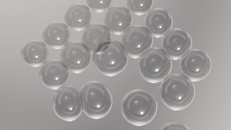 Abstract 3D Render of Transparent Bubbles