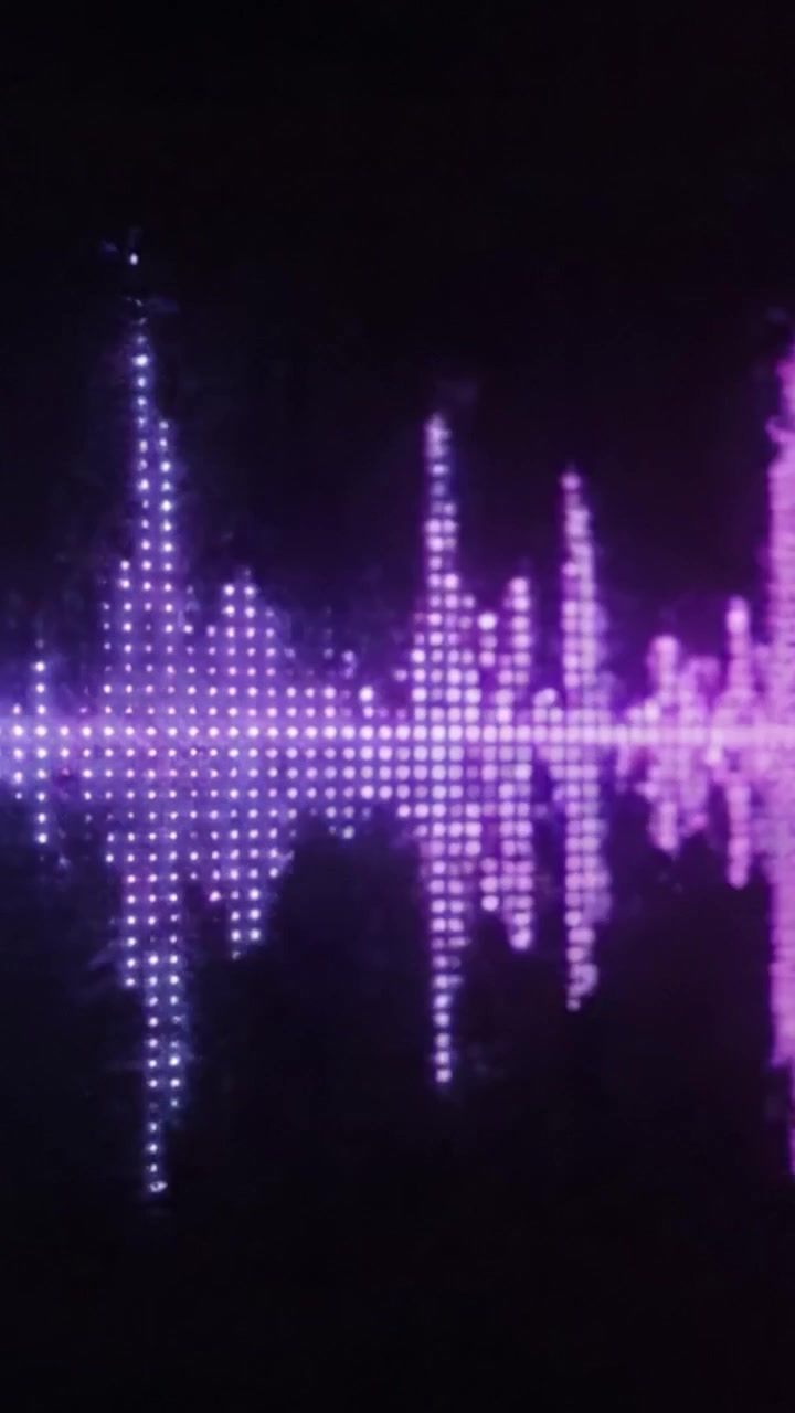 Dynamic Audio Visualizations Showcased through Stunning Color Transitions from Blue to Pink, Capturing the Essence of Sound Waves in Digital Art