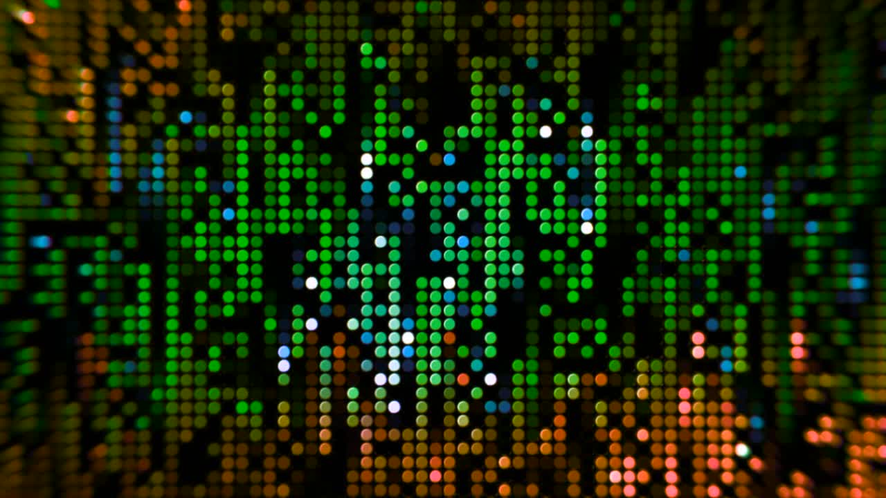 patrón de luces led de colores abstractos