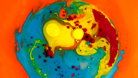 colors in motion, liquid effect, soap bubbles