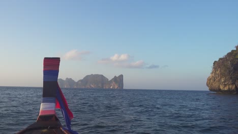 view on phi phi leh island from the floating boat