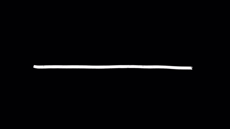 Linea orizzontale bianca minimalista su sfondo nero