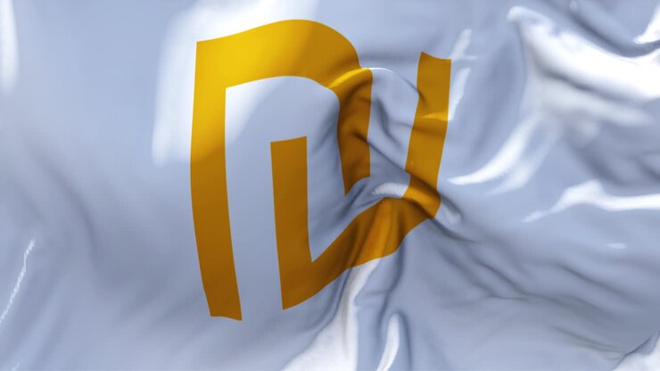 318 israel shekel flag waving in wind slow motion animation 4k realistic fabric texture flag smooth