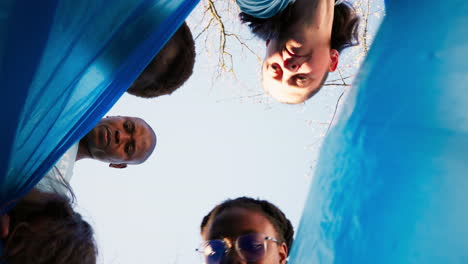 POV-of-environmental-activists-clearing-the-woods-sorting-recyclables