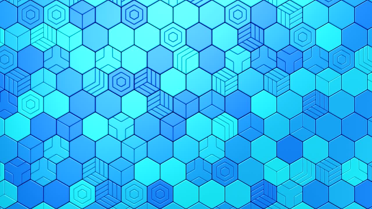 los hexágonos forman una onda