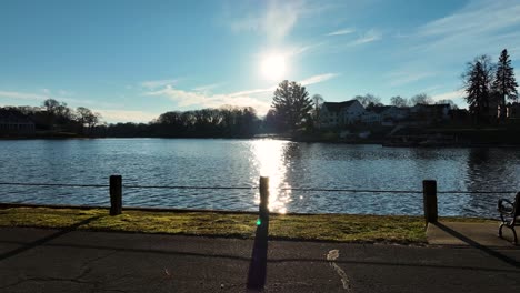 the lakeshore of mona lake in norton shores