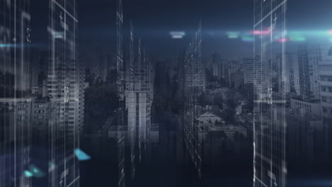 data processing against cityscape