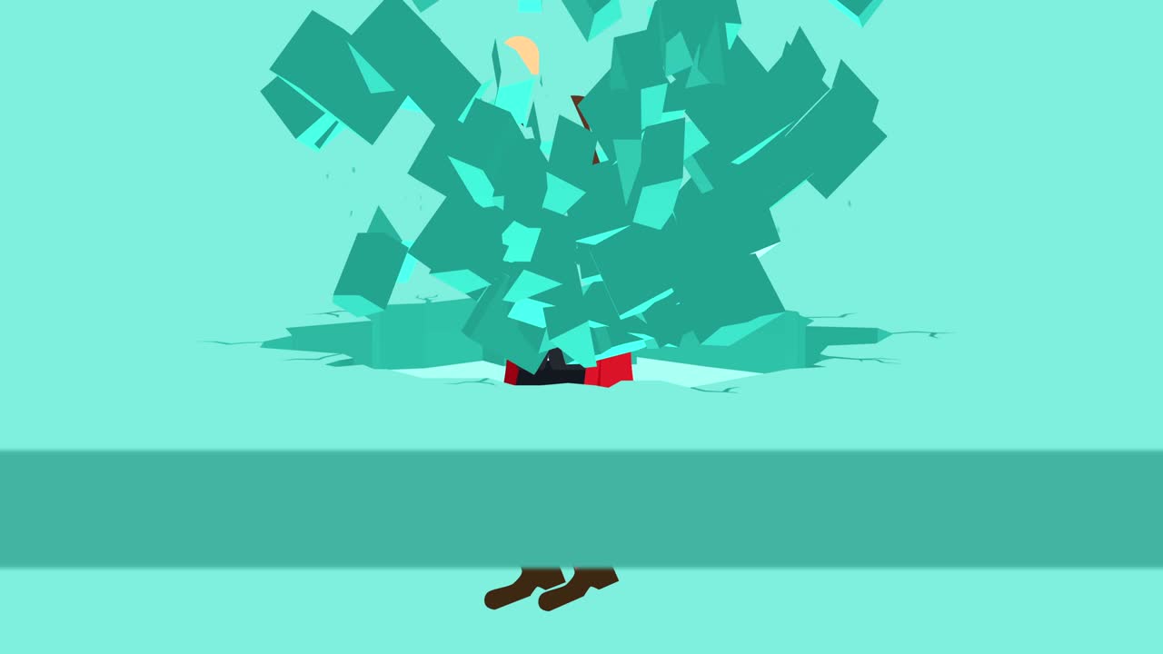 벽을 깨는 슈퍼 히어로 비즈니스맨: 자유와 도전 개념: 평평한 스타일의 루프 일러스트레이션