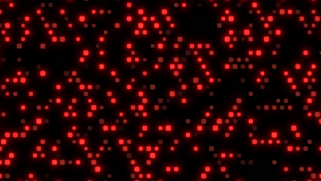 Faszinierendes-Raster-Aus-Roten-Punkten-Auf-Schwarzem-Hintergrund