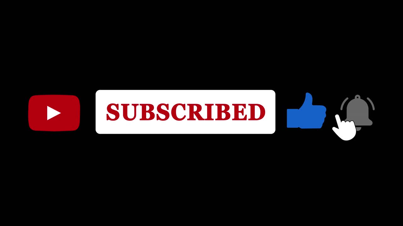 Animation of social network arrow clicking a subscribe button like subscribe notification for