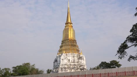 river view of sri suriyothai pagoda in ayutthaya thailand buddhist temple