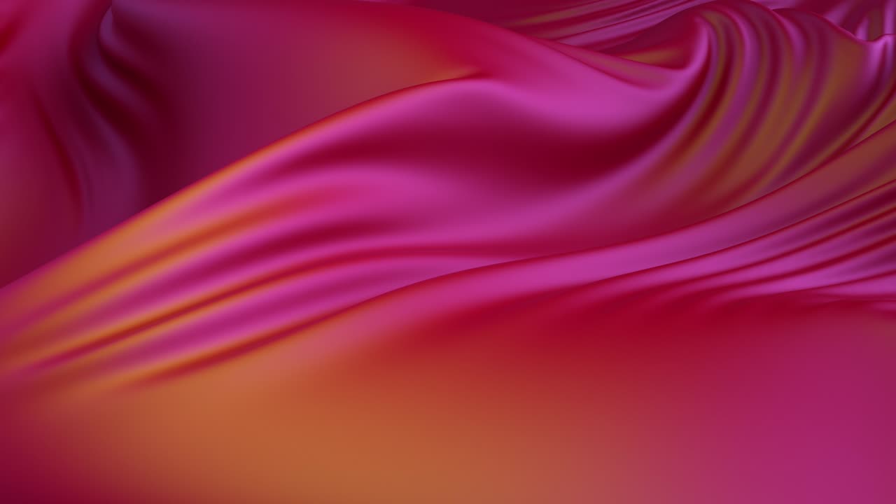 renderización colorida de la animación en bucle de la morfología de la tela