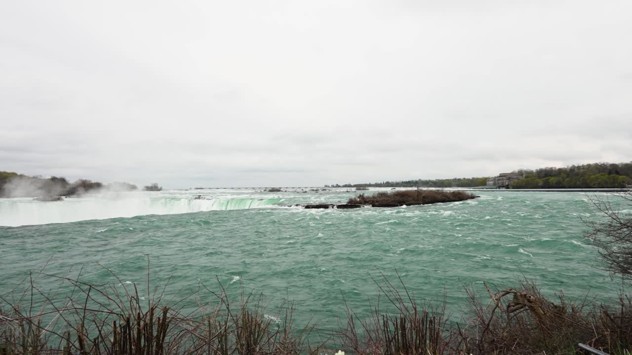 Top view of Niagara Falls Ontario Canada