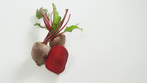 beetroot with leaves isolated on white background 4k 4k