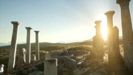 el antiguo templo griego en italia