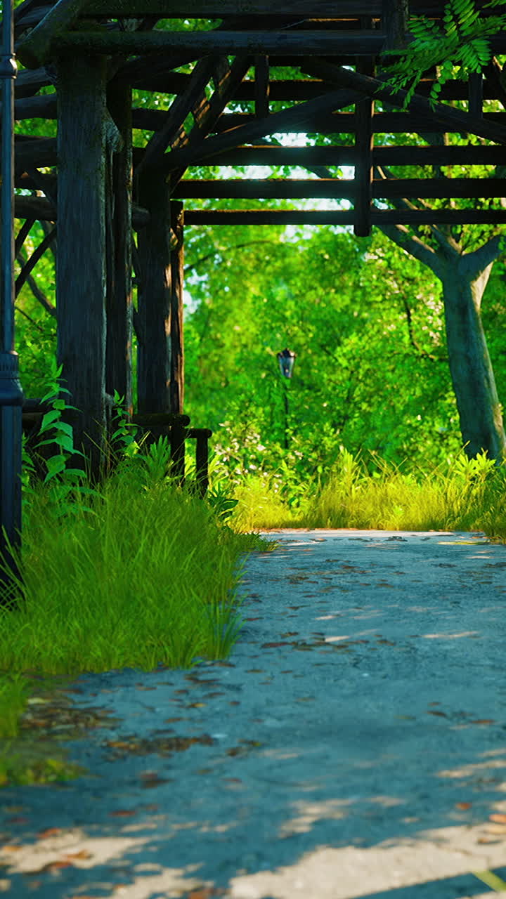 공원을 가로질러 가는 길